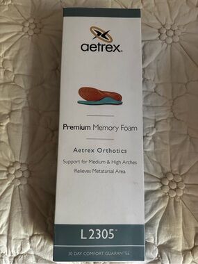 Men’s Size 10 Aetrex White Orthotic Insole